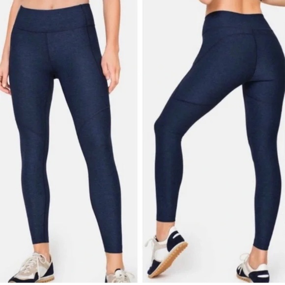 Outdoor Voices Pants - Outdoor Voices Women's Heathered Navy Leggings